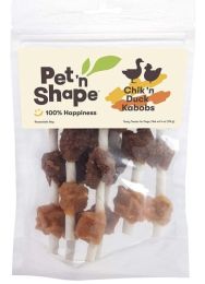 Pet n Shape Chik'N Duck Kabobs All Natural Rawhide Dog Treats (size: 4 oz)