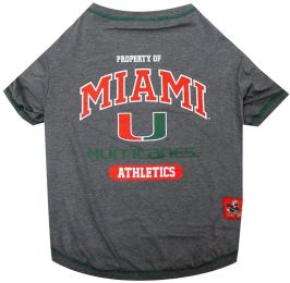 Pets First U of Miami Tee Shirt for Dogs and Cats (size: small)