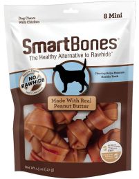 SmartBones Mini Chicken and Peanut Butter Bones Rawhide Free Dog Chew (size: 8 count)