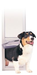 PetSafe Freedom Patio Panel Pet Door (size: Small / Satin)