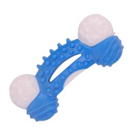 Dog Toys Dog Chew Toy Durable for Aggressive Chewers Teeth Cleaning, Safe Bite Resistant (Color: Blue)