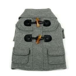 Military Static Rivited Fashion Collared Wool Pet Coat (size: X-Small)