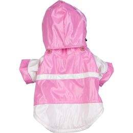 Two-Tone Pvc Waterproof Adjustable Pet Raincoat (size: X-Small)