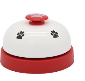 Pet Training Bell Clicker with Non Skid Base, Pet Potty Training Clock, Communication Tool Cat Interactive Device (Color: Red)