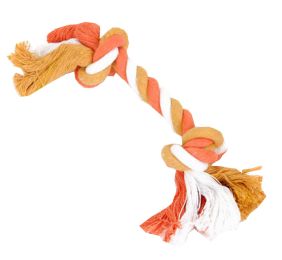 Set of 3 Pet Toys Pet Rope Toys For Small Dogs Teeth Cleaning (Color: Orange)