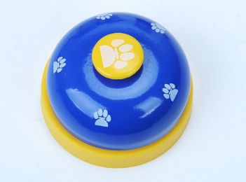 Pet Training Bell Clicker with Non Skid Base, Pet Potty Training Clock, Communication Tool Cat Interactive Device (Color: Blue)