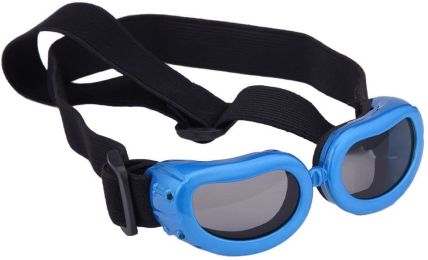 Pet Goggles Dog UV Protection Glasses Waterproof Windproof Anti-Fog Eye Glasses (Color: Blue)