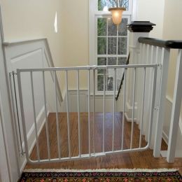 Stairway Special Pet Gate (Color: White)