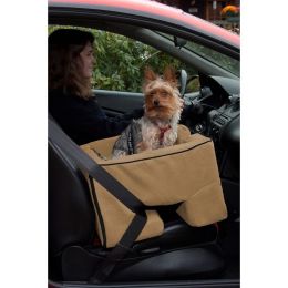 Large Dog Booster Car Seat (Color: Tan)