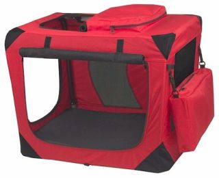 Generation II Deluxe Portable Soft Crate (size: Small/Red)